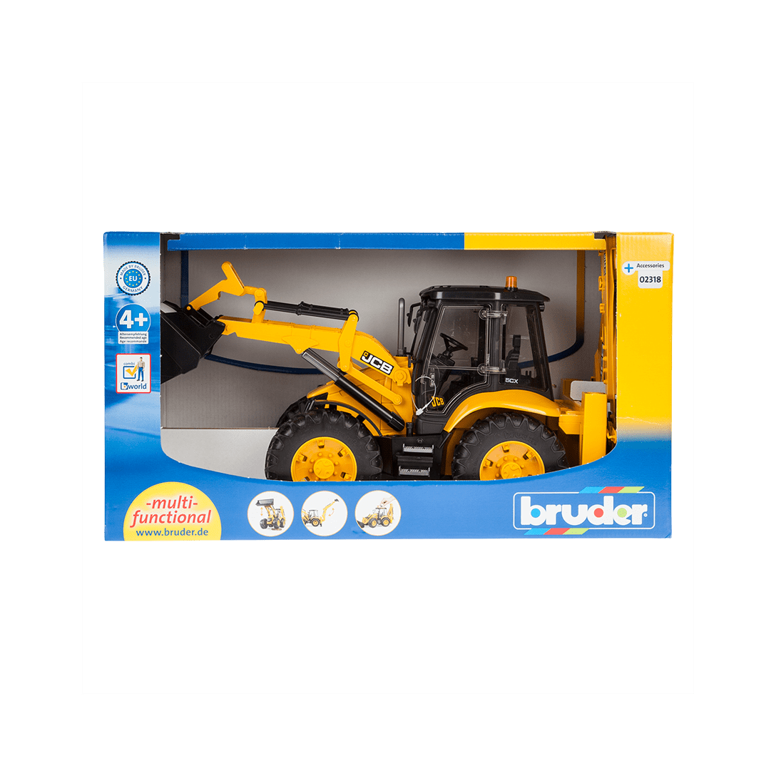 BRUDER - Tractopelle JCB 5CX 4 roues égales jouet BRUDER - 1/16