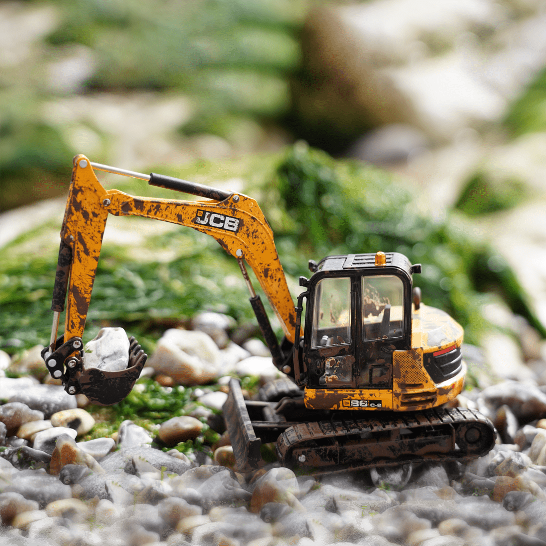 JCB Muddy Excavator 86C 2 1 32 Model JCB Explore
