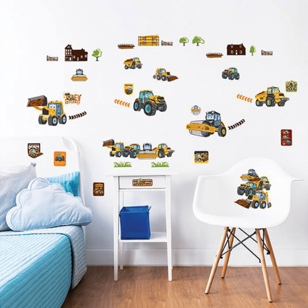 MY 1ST JCB MUDDY FRIENDS WALL STICKERS Image 3