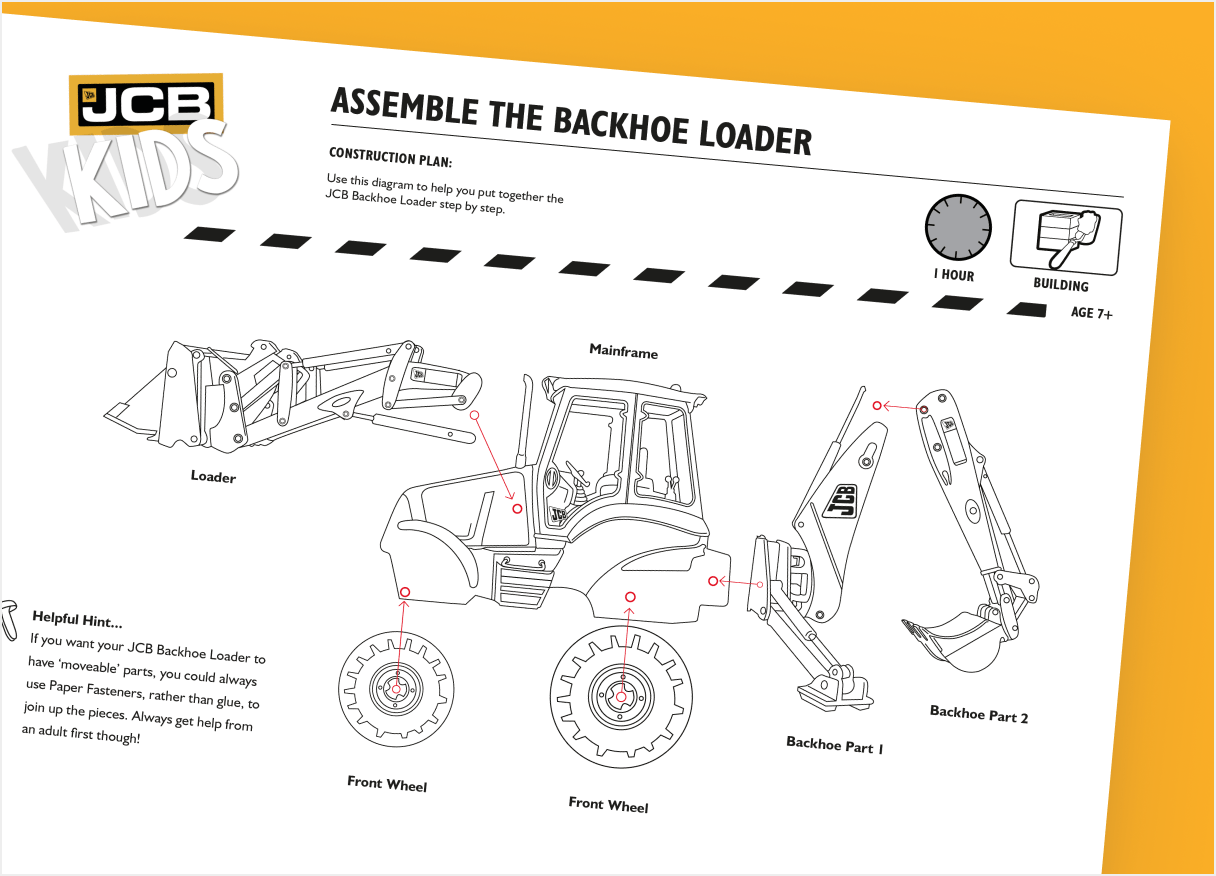 Assemble the Backhoe Loader