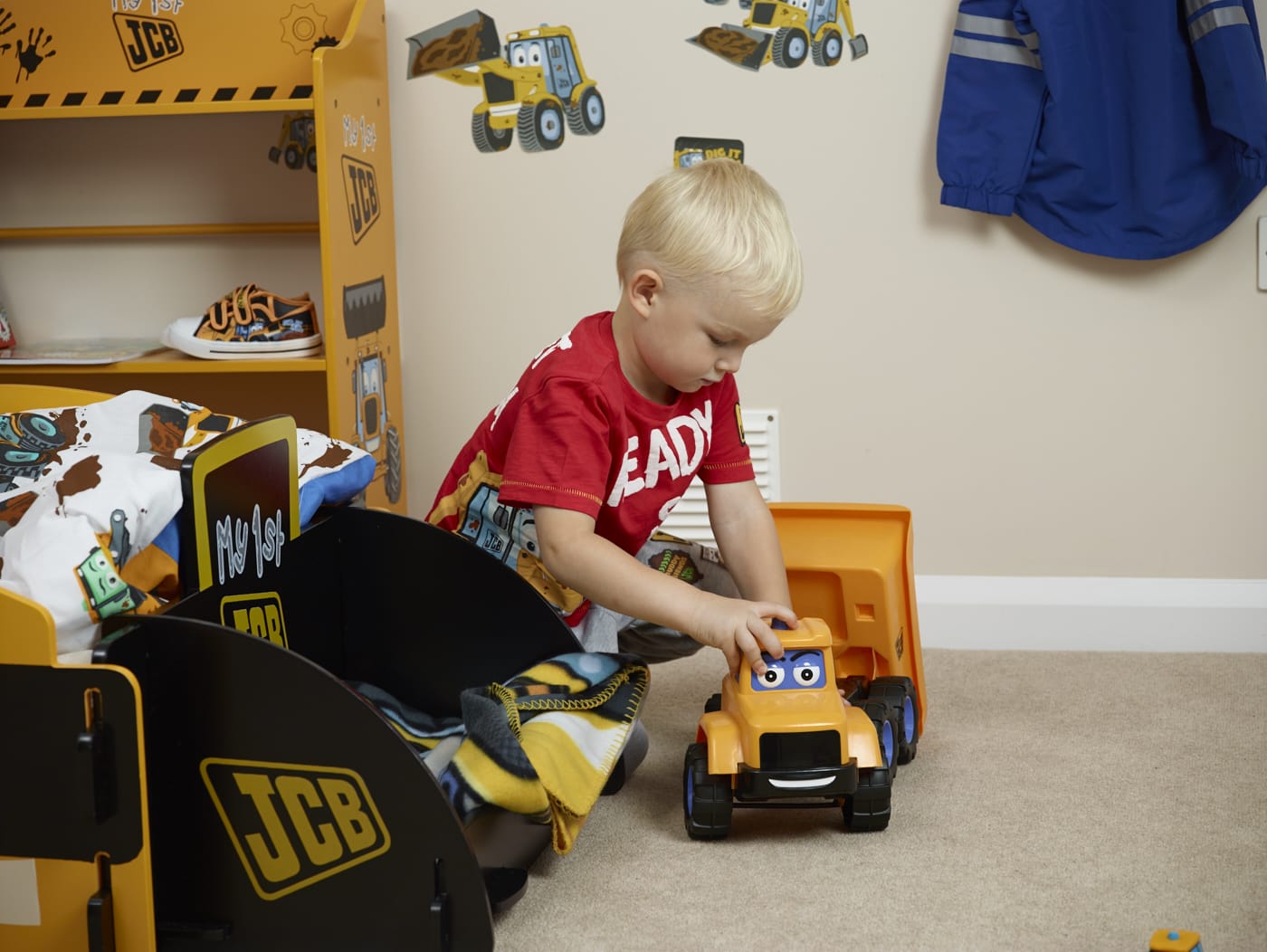 child playing with toy