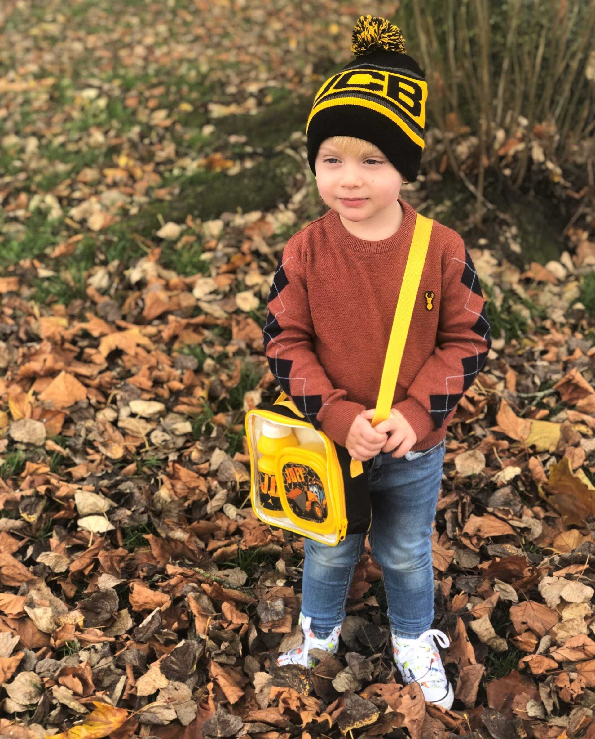 Kids JCB Hat Over Shoulder Bag