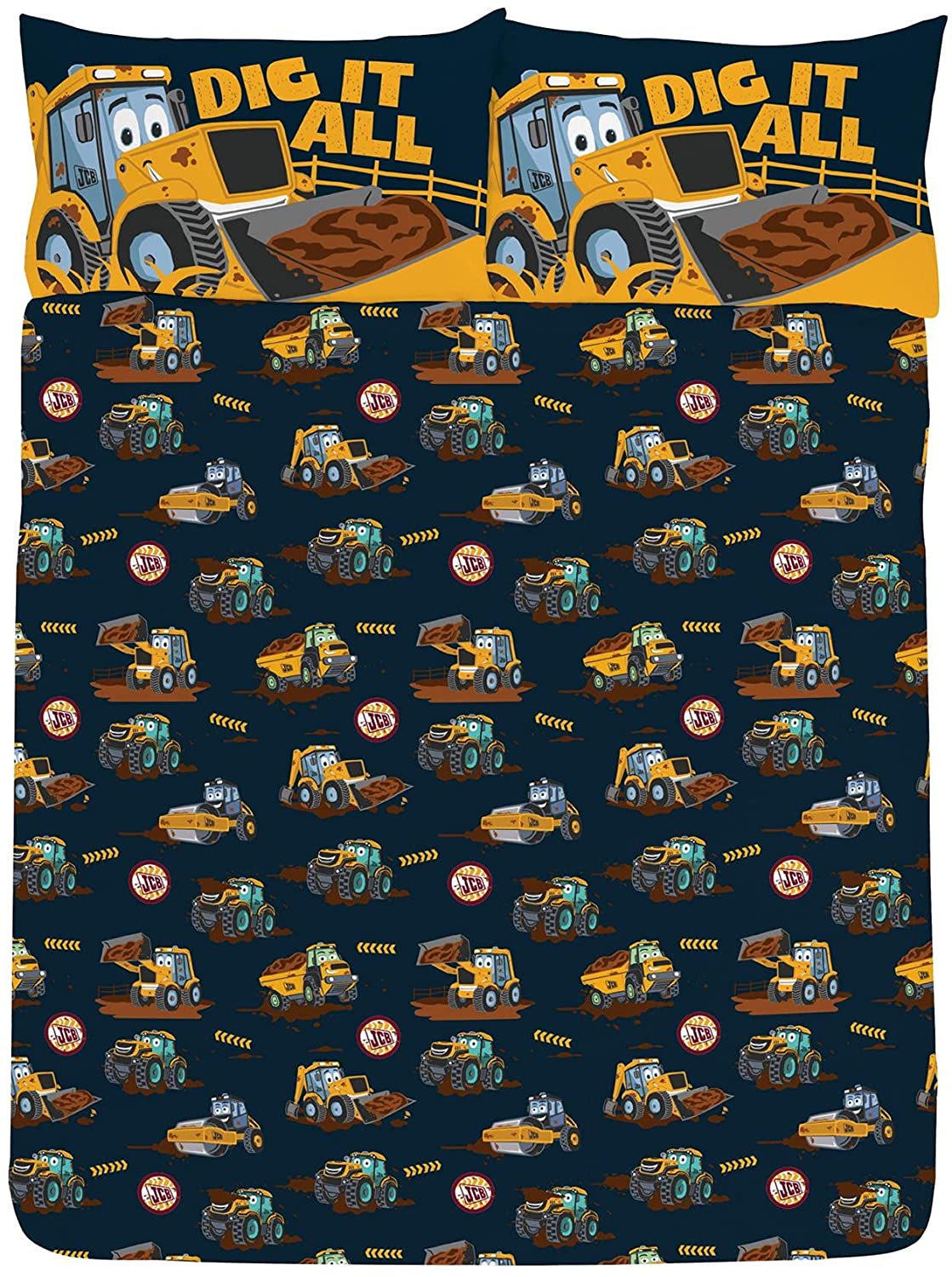 JCB Double Duvet Cover Bedding Set JCB Explore