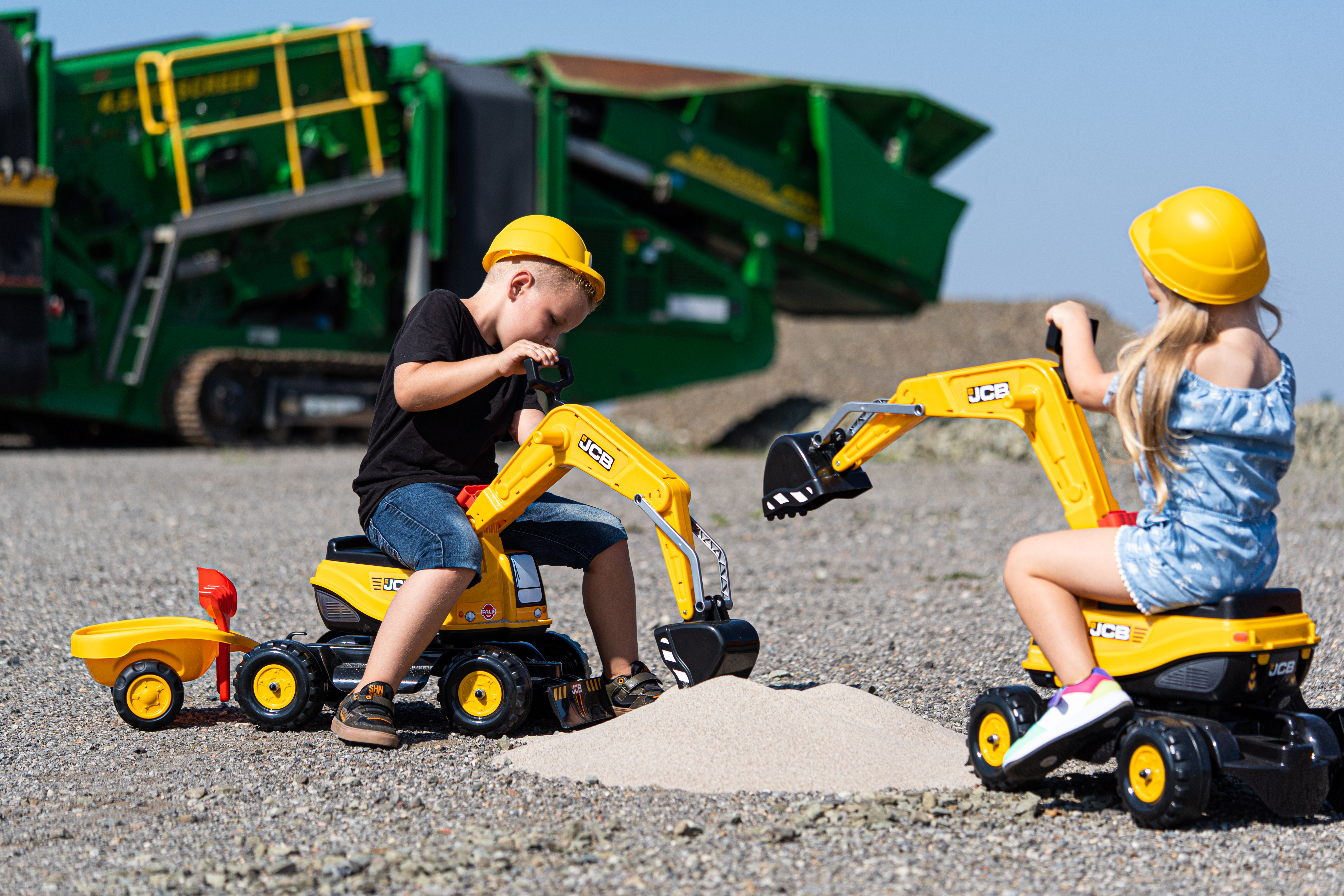 Outdoor Toys Stargo Kids Excavator Sand Digger Toy 360° Rotating