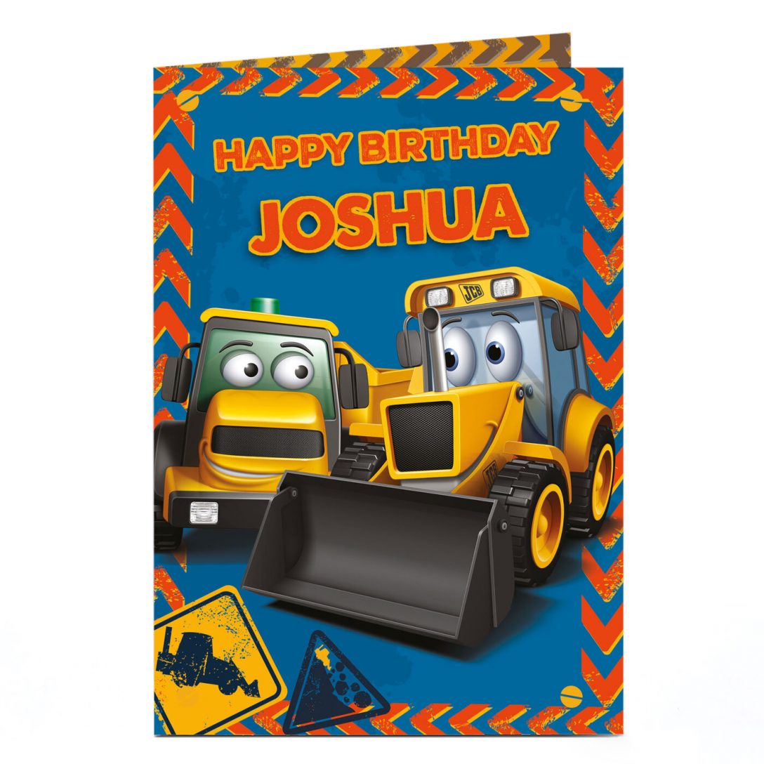 Personalised Birthday Card – My First JCB