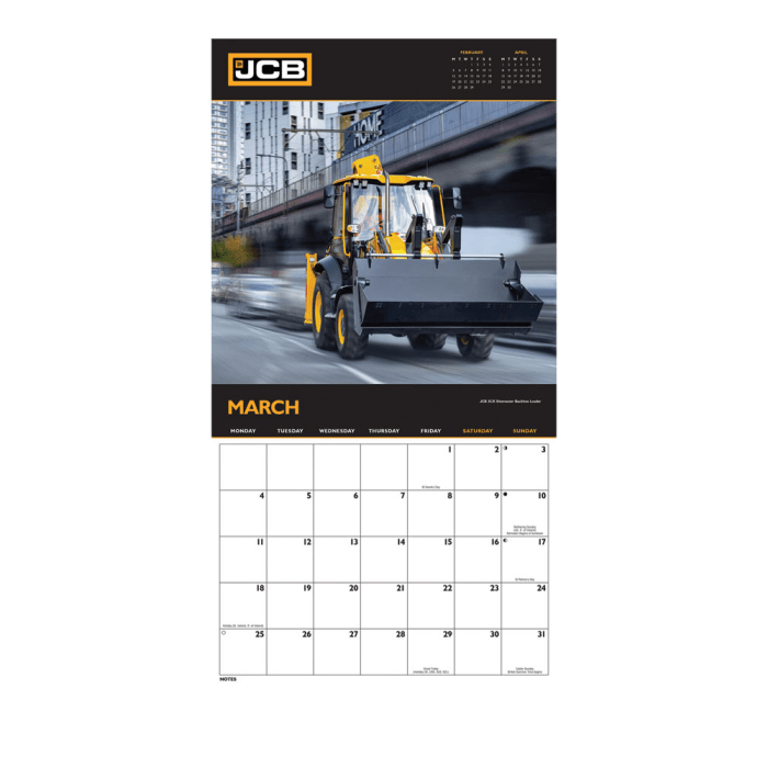 JCB Wall Calendar 2024 JCB Explore