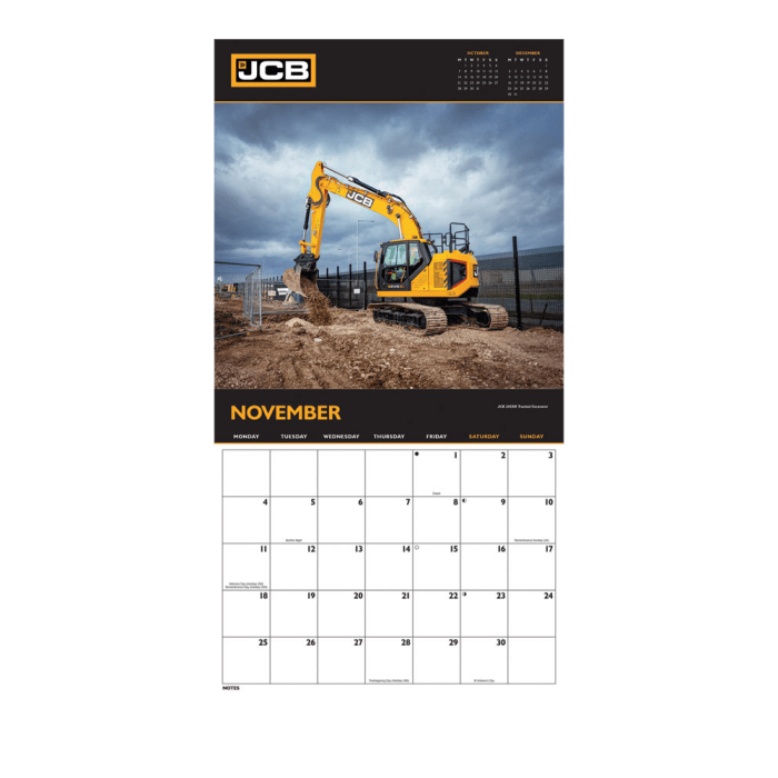 JCB Wall Calendar 2024 JCB Explore