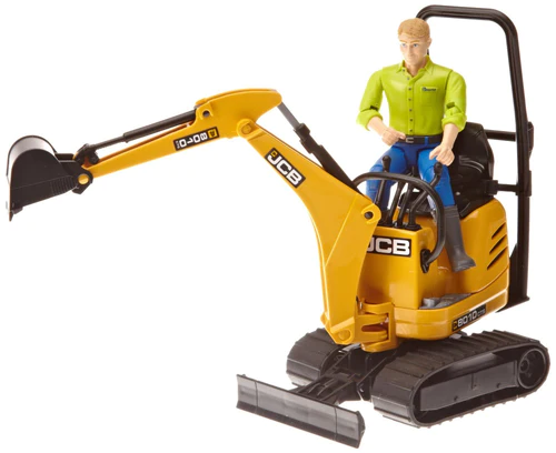 JCB Micro Excavator & Construction Worker