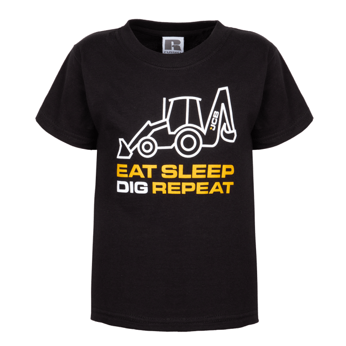 Kids Eat Sleep Dig Repeat T shirt