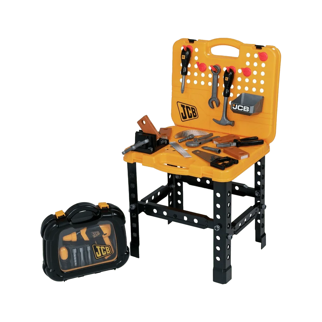 JCB WORKBENCH AND TOOL CASE PLAYSET TOY Image 1