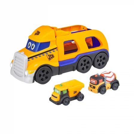  Bruder Toys Man TGA Low Loader Truck With JCB Backhoe Loader :  Toys & Games