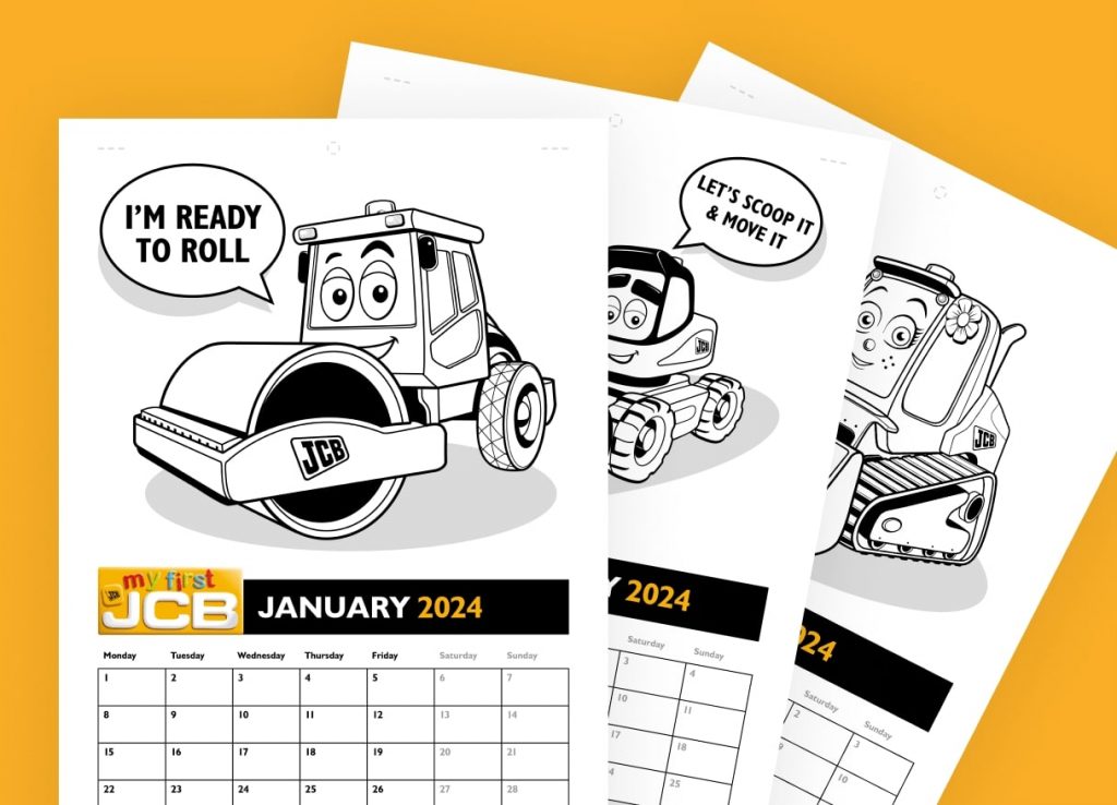 PRINTABLE 2024 CALENDAR MY 1ST JCB JCB Explore Jcb Calendar 2025 Printable
