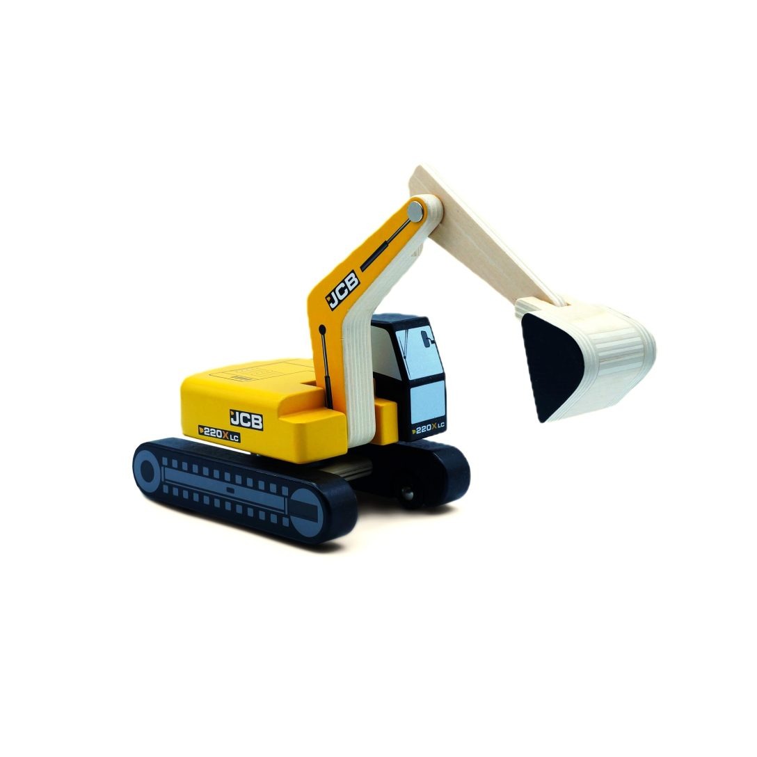 JCB Excavator Wooden Toy JCB Explore