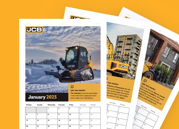 2025 JCB Machines Calendar