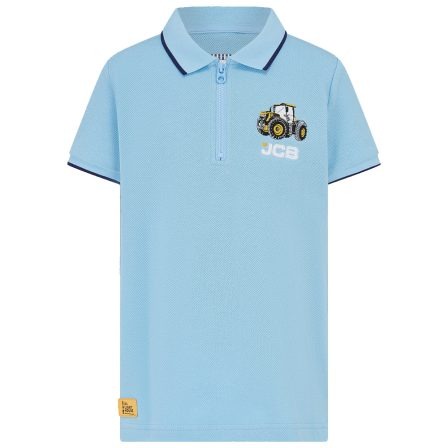 Pier SS Boys Top Light Blue JCB Fastrac 1 1