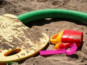 Sand Tray Ideas for Toddlers sand and water mixing station 1